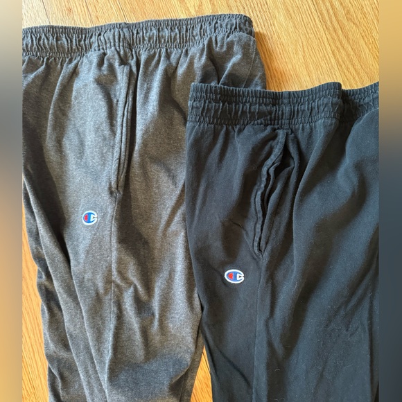 Bundle of 2 Champion cotton joggers, grey and black, size S. - Picture 6 of 8